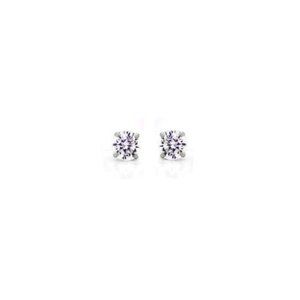 NWT Tiffany Studs // 14kt Italian Solid White Gold (7mm)